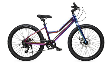 Велосипед Shuster t90 24" purple — общий вид, фиолетово-синий градиент
